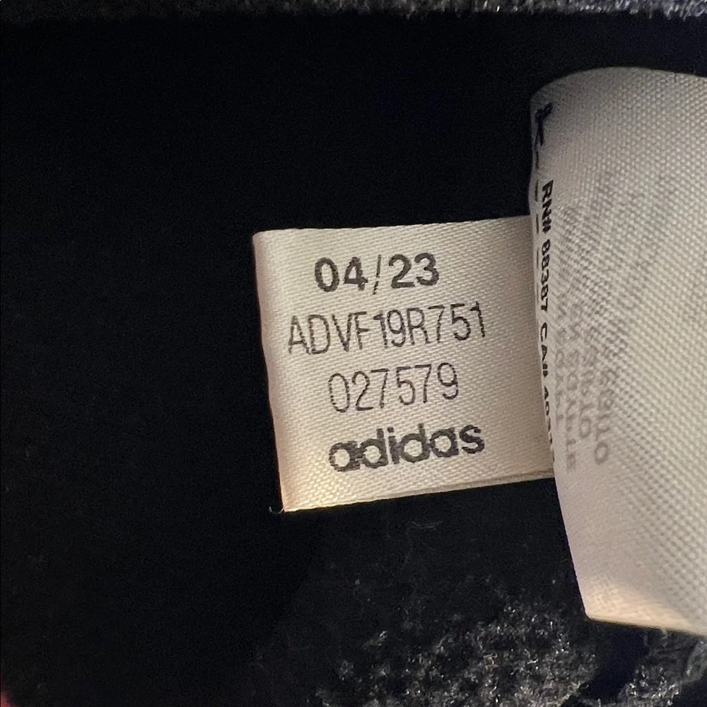 Adidas Black‎ 1/4 Zip Poly Fleece Golf Pull Over White Stripes